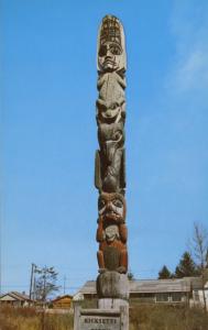 Kicksetti Totem Pole Wrangell AK Alaska First Nations Indigenous Postcard E1