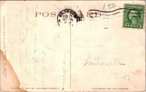 Postcard Michigan Windmill Pointe Lake Ste. Claire Steamer Phostint 1910 V182