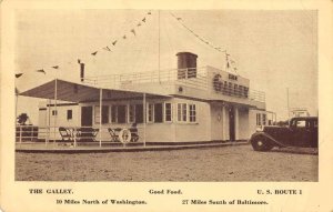 Washington DC Maryland The Galley Restaurant Vintage Postcard AA55742