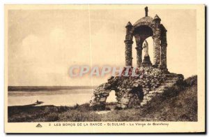 Old Postcard Banks of the Rance The Virgin of St Suliac