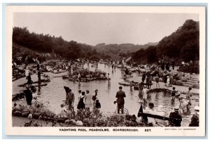 c1940's Yachting Pool Peasholme Scarborough England RPPC Photo Postcard