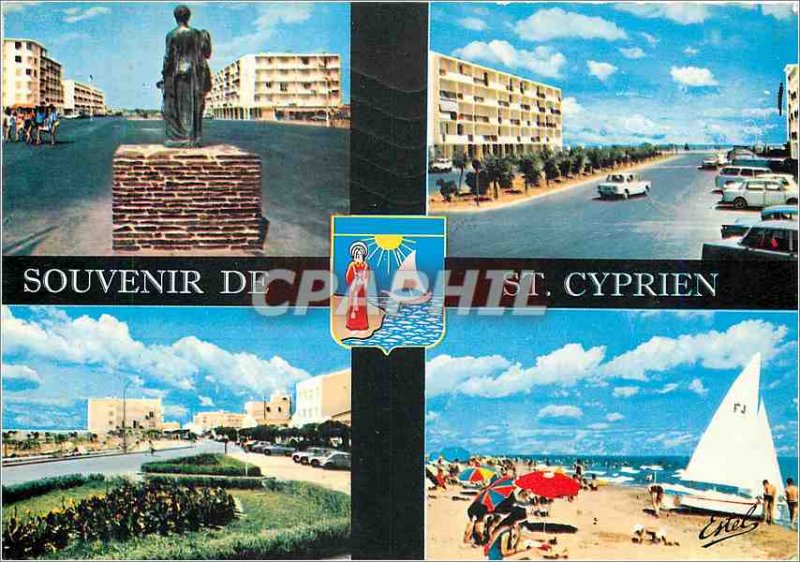 Postcard Modern Saint Cyprien Pyrenees Orientales Various aspects of the city...