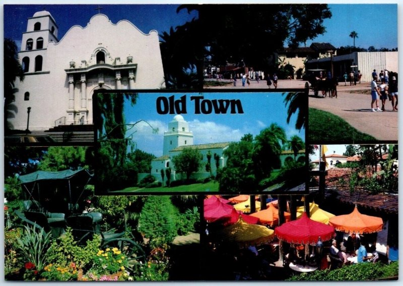 Postcard - Old Town - San Diego, California