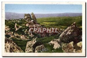 Old Postcard Bourganeuf (hollow) rock mazuras