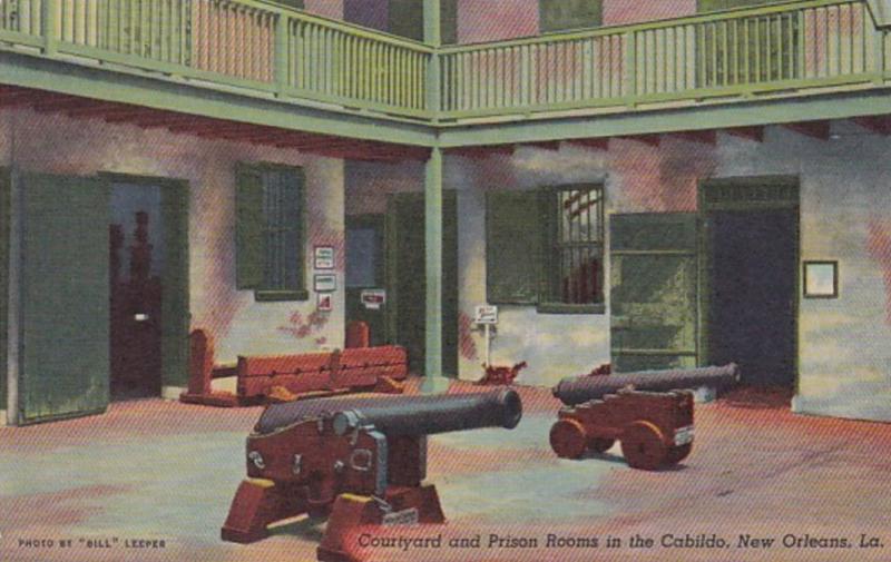 Louisiana New Orleans Courtyard and Prison Rooms In The Cabildo Curteich