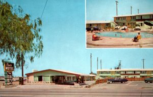 CA Dons Motel Cafe Pacific Coast Highway Long Beach California Postcard