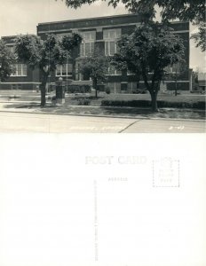 ABILENE KS HIGH SCHOOL RPPC VINTAGE REAL PHOTO POSTCARD