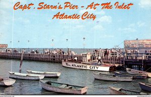 New Jersey Atlantic City Captain Starn's Pier At The Inlet 1965