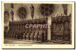 Postcard Colmar Old St. Martin's Church