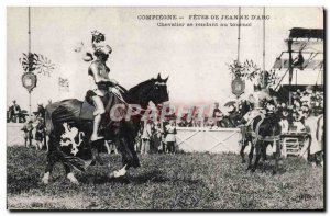 Old Postcard Compiegne Festivals of Jeanne d & # 39Arc Knight going to the to...