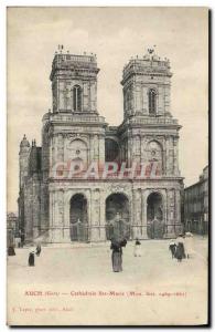 Old Postcard Auch Cathedrale Sainte Marie