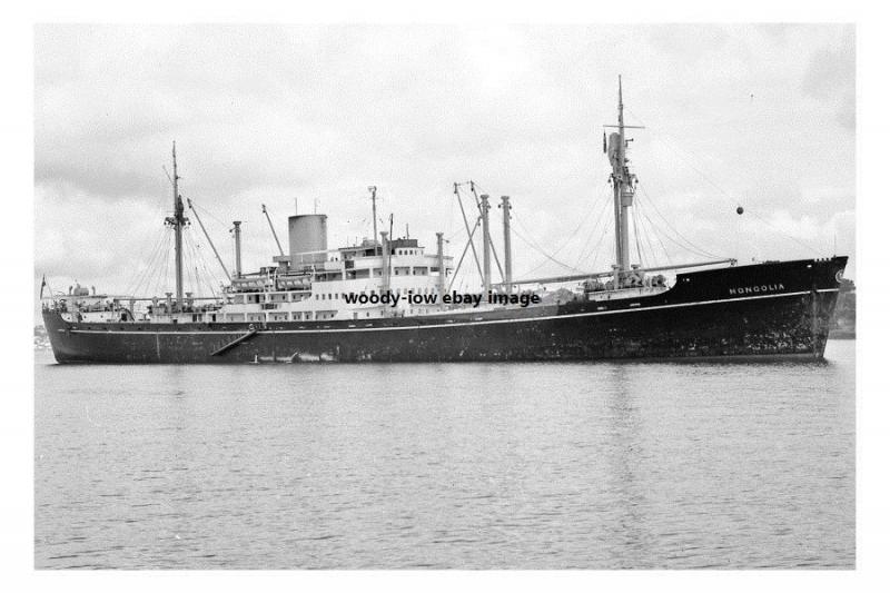 mc3850 - Danish Cargo Ship - Mongolia , built 1945 - photo 6x4