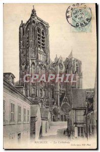 Old Postcard Bourges La Cathedrale