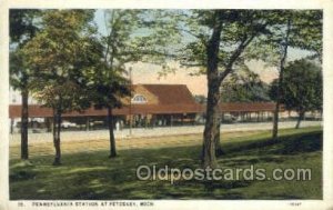 Pennsylvania Station, Petoskey, Mi, Michigan, USA Train Railroad Station Depo...