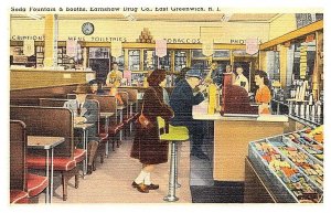 Rhode Island  East greenwich,  Earnshaw Drug Co. Soda Fountain