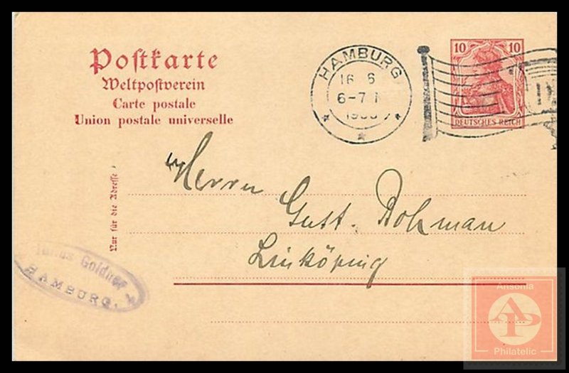 German Reichspost Postcard