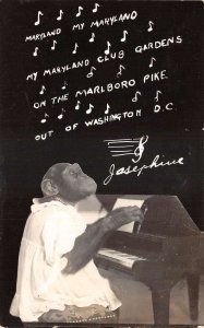 Washington DC Maryland Club Gardens Josephine Monkey Real Photo PC AA109786