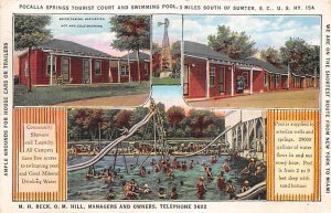 Pocalla Springs Tourist Court Swimming Pool Sumter, South Carolina  