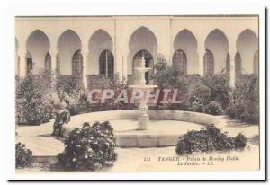 Morocco Tangier Old Postcard Moulay Hafid Palace The garden