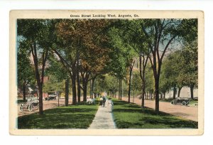 GA - Augusta. Green Street looking West ca 1920