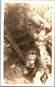 RPPC Bear Hollow at Turkey Run State Park IN Vintage Postcard O27