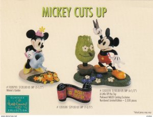 ADV ; Mickey Cuts Up Figurine , 1980s