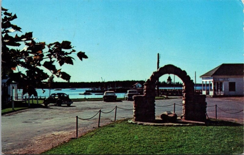 Vtg Market Square & Wharf Saint Andrews New Brunswick Canada Postcard