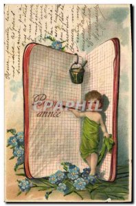 Postcard Fantasy Flowers Old Child