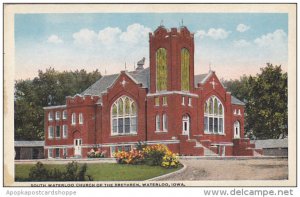 Iowa Waterloo South Waterloo Church Of The Brethren Curteich