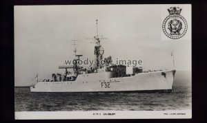 na9190 - Royal Navy Warship - HMS Salisbury F32 (Frigate) - postcard