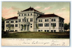 1907 Orrington Lunt Library Northwestern University Evanston Illinois  Postcard