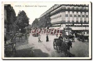 Postcard Old Paris Boulevard des Capucines