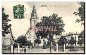 Postcard Vichy Old Civil Hospital general view