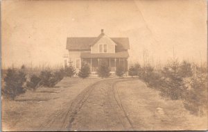 Real Photo Postcard Ranch Farm Home in Fairmont, Minnesota~623