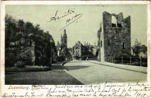 CPA AK LUXEMBOURG Schloss Ruine LUXEMBURG (803776)