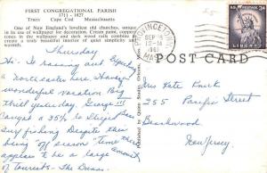 Truro Massachsuetts First Congregational Parish Vintage Postcard K42343