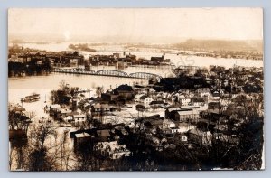 J87/ Marietta Ohio RPPC Postcard c1907 Flood Disaster Birdseye  93