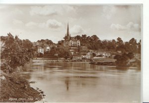 Herefordshire Postcard - Ross from The River - Real Photograph - Ref 1254A