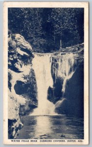 Waterfall Near Diamond Caverns Jasper Arkansas AR UNP WB Postcard B15