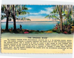 Postcard The Singing River Gautier Mississippi USA