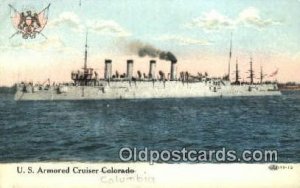 US Armored Cruiser Columbia Military Battleship Unused light wear close to gr...