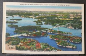 Thousand Islands, NY - International Bridge Crossing, St Lawrence River - 1950