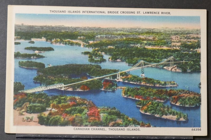 Thousand Islands, NY - International Bridge Crossing, St Lawrence River - 1950