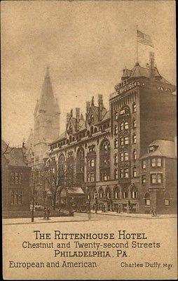 Philadelphia PA The Rittenhouse Hotel c1910 Old Postcard