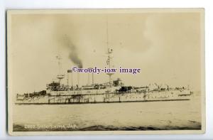 na5675 - Japanese Navy Warship - Shikishima - postcard