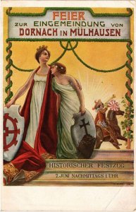 CPA Feier zur Eingemeindung von dornach in mulhausen. (398464)