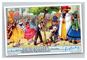 Vintage Liebig Trade Card - Dutch - 2 of Belgium Folk Tales Set