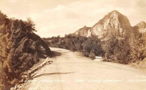 RPPC GRAY MOUNTAIN OAK CREEK CANYON ARIZONA REAL PHOTO POSTCARD (c. 1950s)