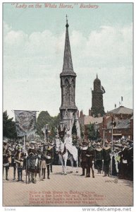 Lady on a White horse , BANBURY , Oxfordshire , England , 00-10s