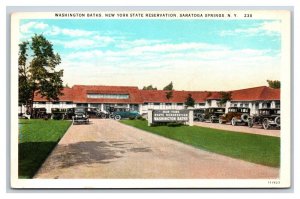 Washington Baths Saratoga Springs New York NY UNP WB Postcard Q23